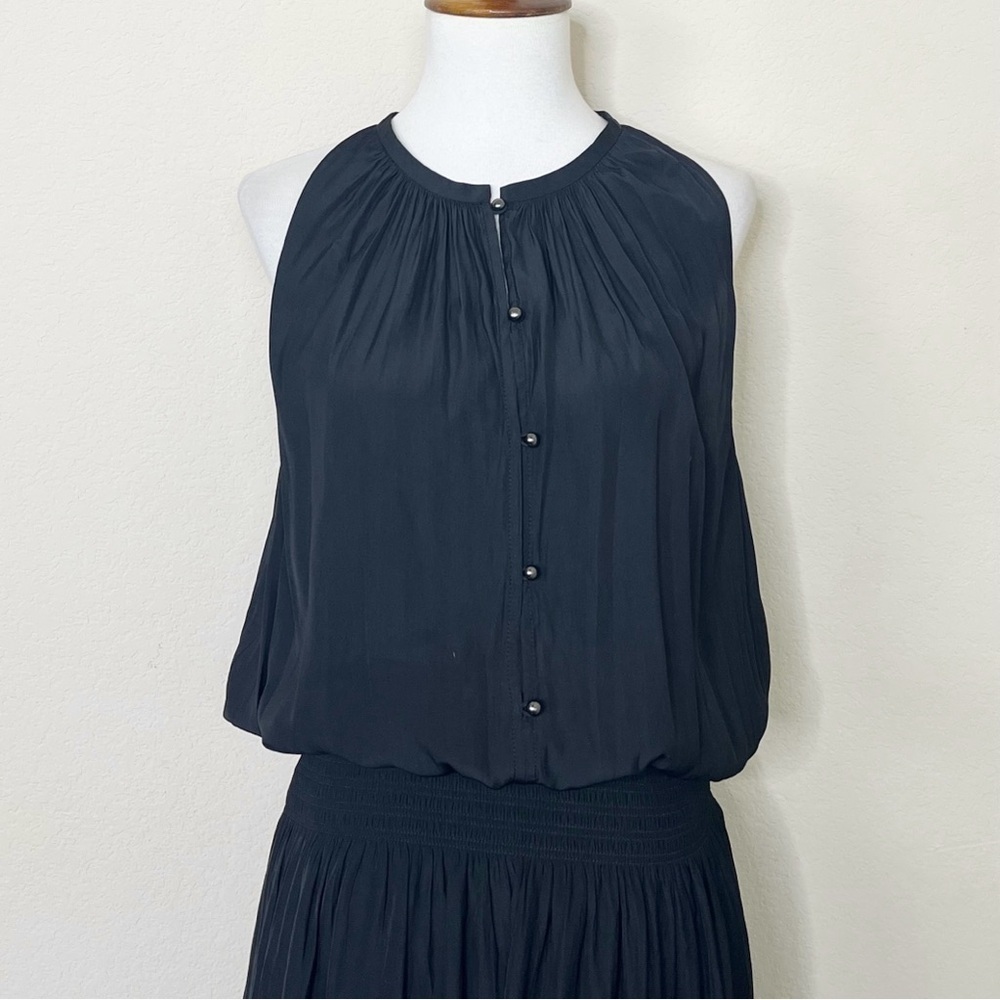 Ramy Brook Beatrice Black Sleeveless Midi Dress - Picture 2 of 10